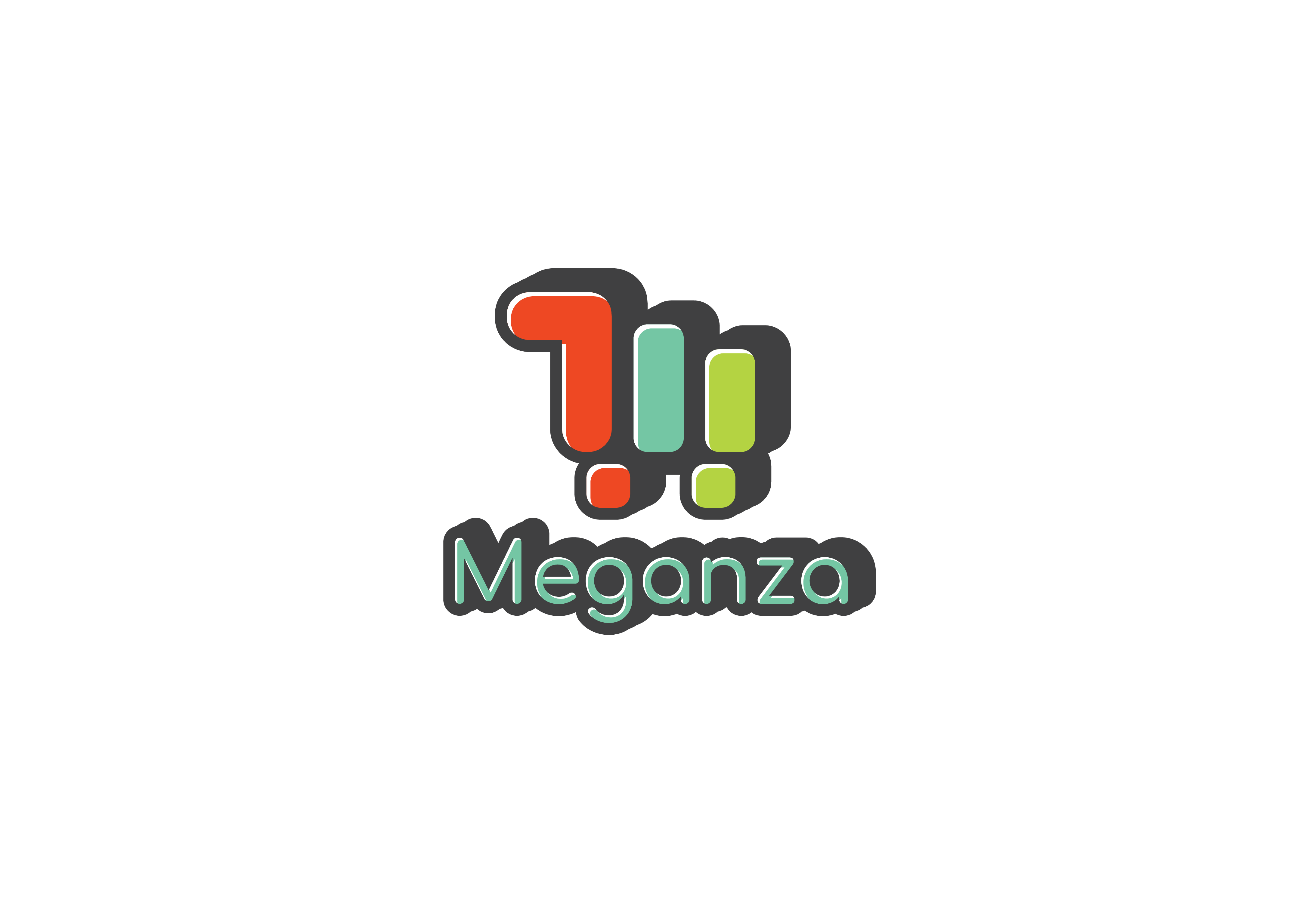 Logotipo audaz y simple para una tienda mayorista de alimentos, con letras fuertes que representan el concepto de 'máximo' o 'grande'.