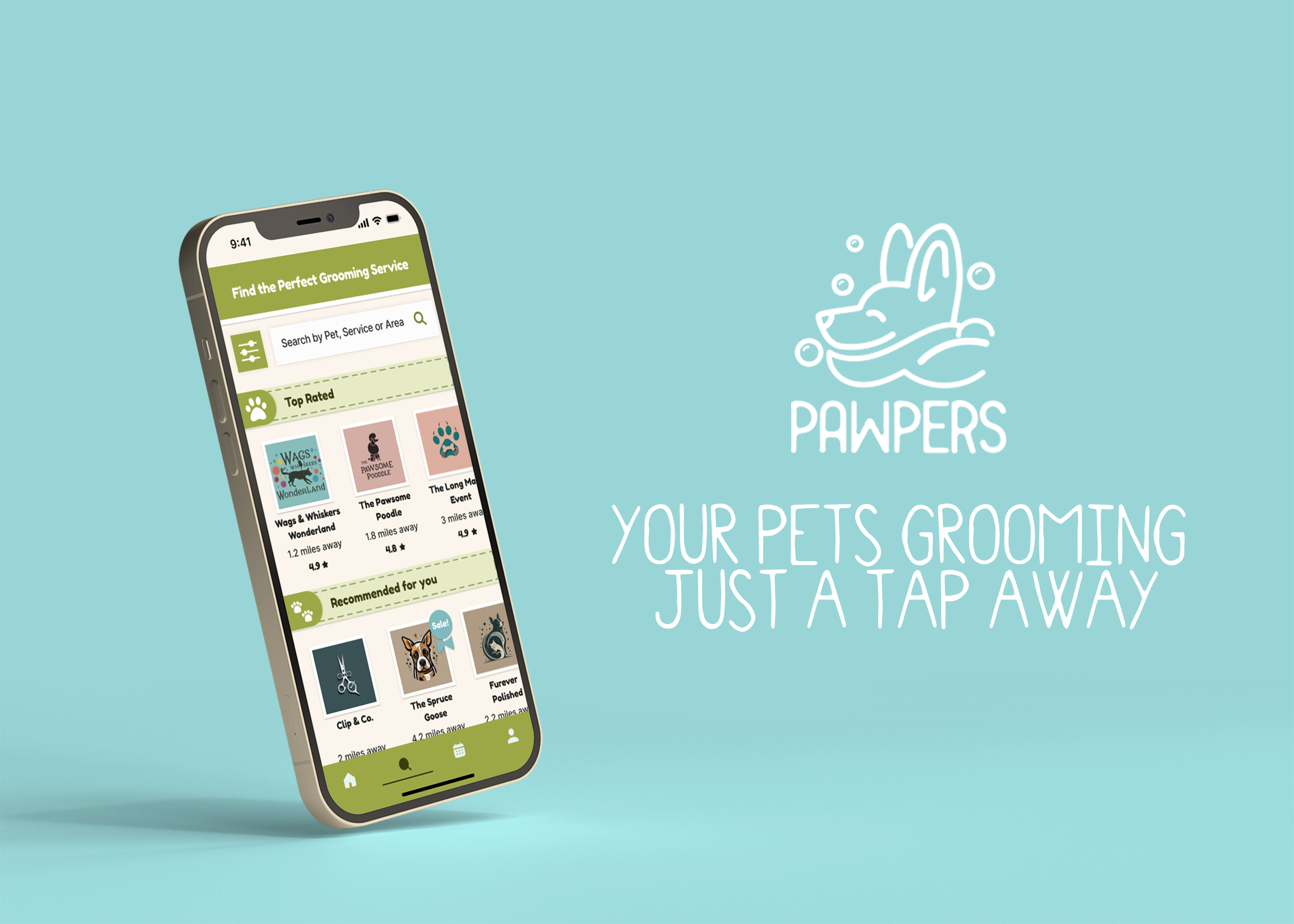 Pawpers app de peluquerías caninas.