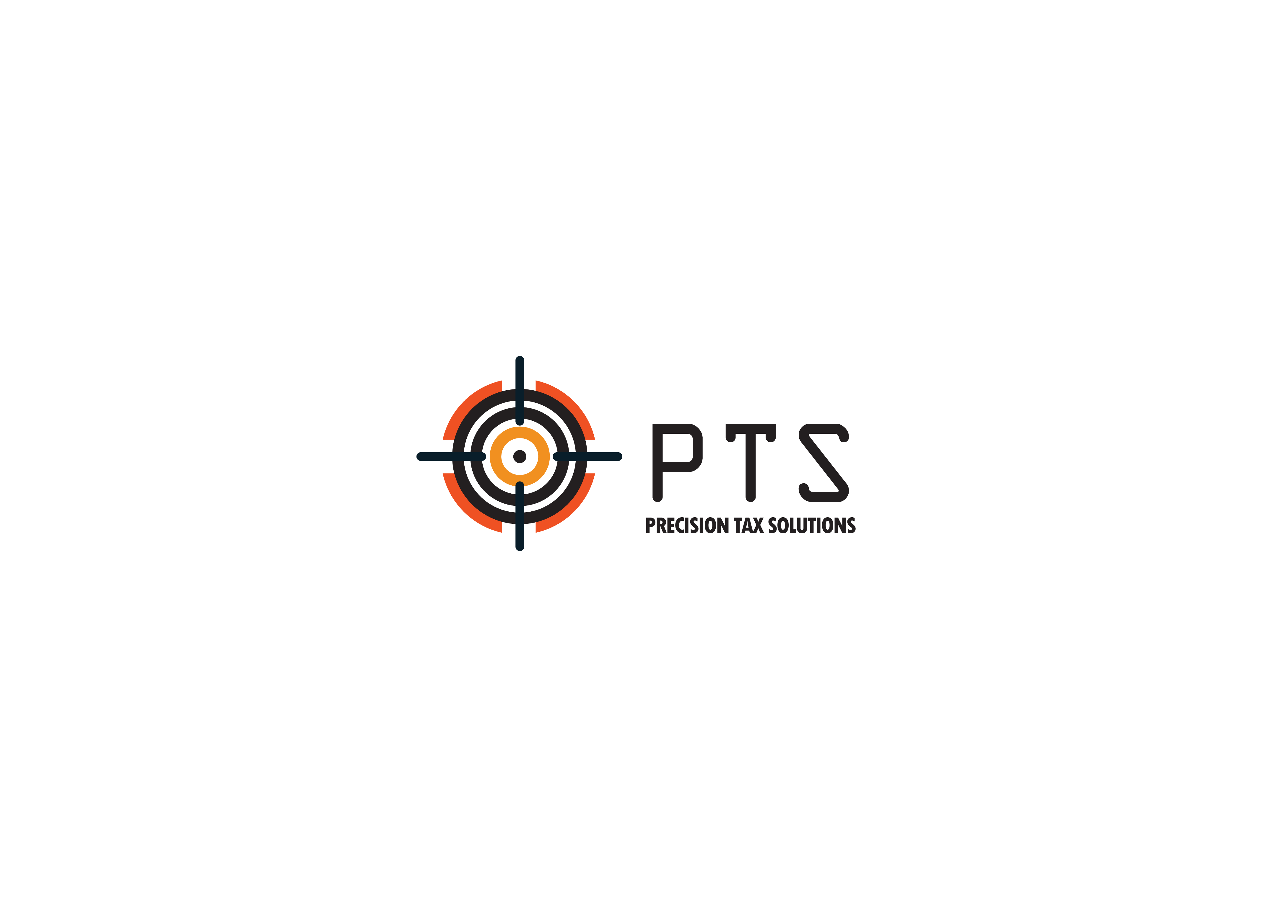 Serious and to-the-point logotype for a tax solutions business, conveying professionalism and trust.