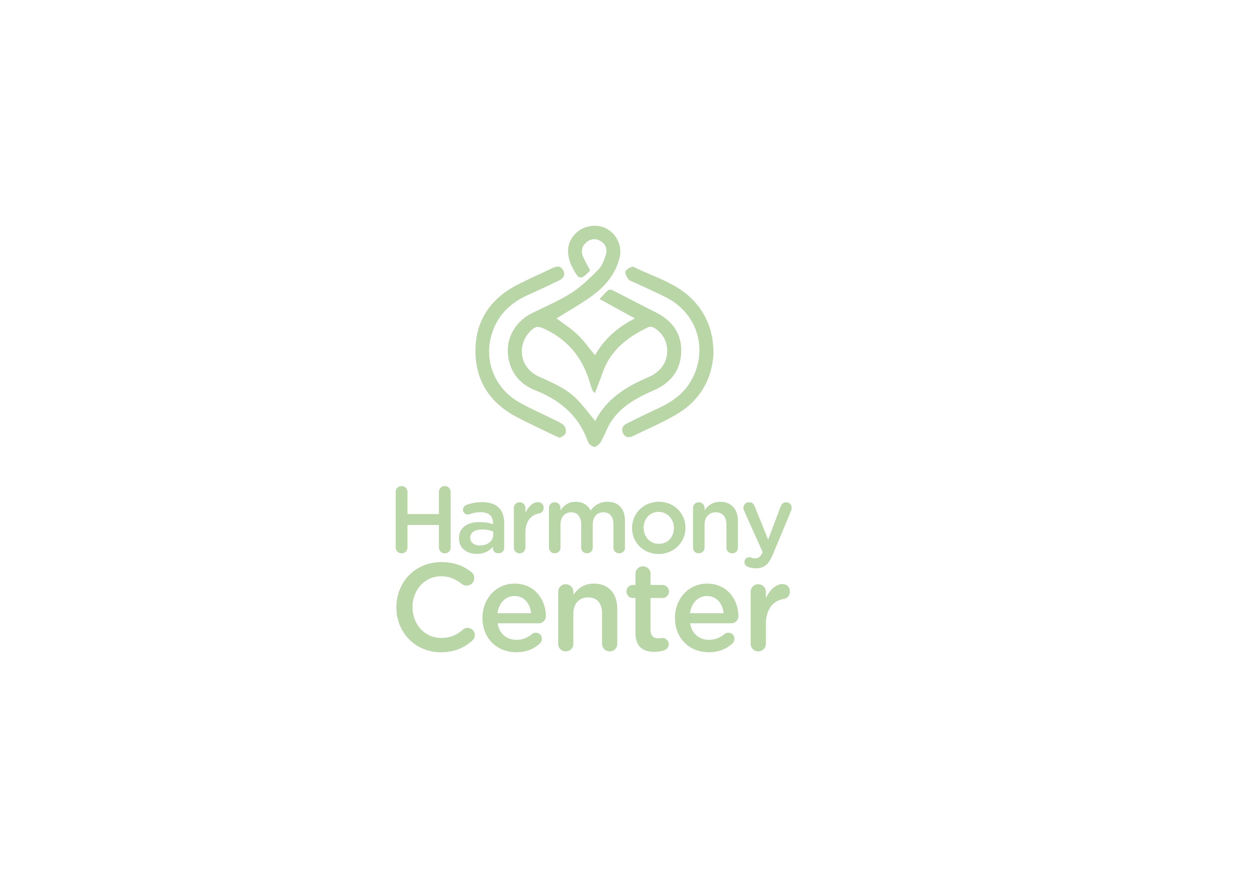 An hamornious logotype for a yoga brand